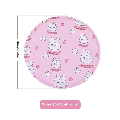 Pet Ice Mat Round Gel Dog Multifunctional Cooling Cool Pad